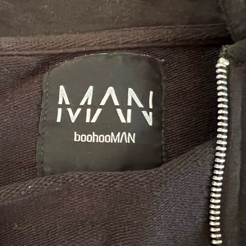 Man Boohoo Man | Zip Up Man’s Jacket | Black | Xl View 2